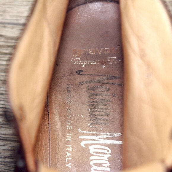 $880 Neiman Marcus GRAVATI Women's 7 M Deerskin Boot 2094 * add $15 new Trees - Picture 7 of 16